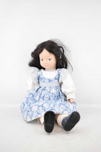 Puppe Tatiana Handgemacht Kleid Hellblau 50 Cm