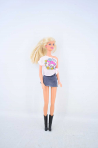Puppe Barbie Mit Rock Und Hemd Rosa