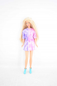 Bambola Barbie 1998 Vestito Rosa E Viola