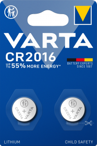 Varta 2 batterie CR2016 litio