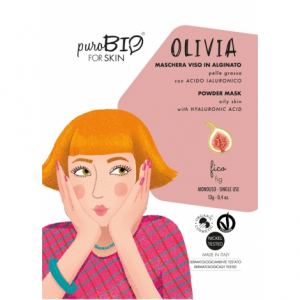 Maschera Viso Olivia Peel Off Pelle Grassa Fico - Purobio Cosmetics