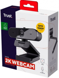 Taxon Webcam 2K QHD ECO 2 Mic, Autofocus, filtro privacy