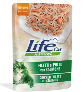 Life Cat - Natural - Adult - Pollo/Salmone/Carote - 70gr - SCAD. 11/11/23