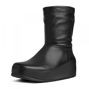 Fitflop - ZIP UP CRUSH TM BOOT Leather Black