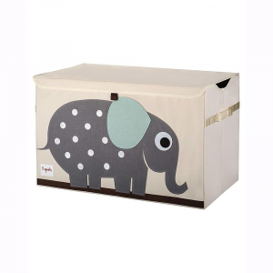 Baule Portagiochi - Elefante -  Riordina la Cameretta 3 Sprouts Elefante grigio