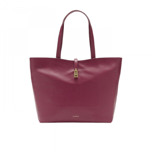 SHOPPING COCCINELLE IN PELLE COCCINELLE MAGIE SOFT LARGE ROSSO BORDO' PQR 110101 R77 GARNET RED