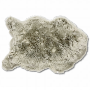 Tappeto pelliccia ecologica Stoccolma grigio 60 X 90