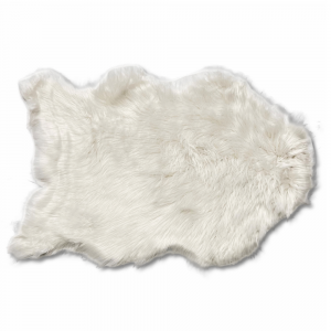 Tappeto pelliccia ecologica Stoccolma bianco 60 X 90 