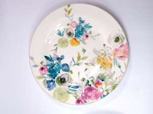 Brandani Servizio di piatti completo 18 pezzi in porcellana dalle linee  moderne collezione Paradise