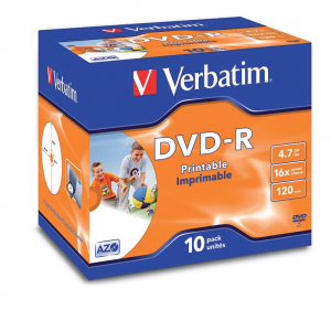 DVD-R PRINTABLE 4.7GB   CUSTODIA SINGOLA