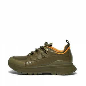 Fitflop - NEO-D-HYKER LEATHER-MIX OUTDOOR TRAINERS MOSSY MIX