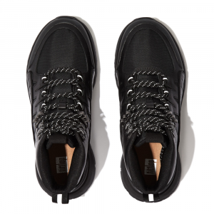 Fitflop - NEO-D-HYKER LEATHER-MIX OUTDOOR TRAINERS BLACK MIX