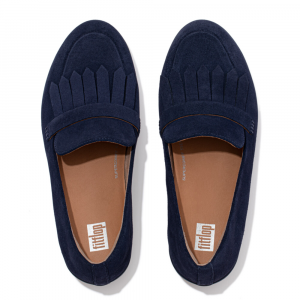 Fitflop - SUPERSKATE FRINGE SUEDE LOAFERS MIDNIGHT NAVY