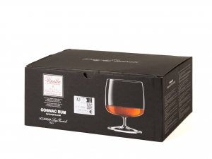 BORMIOLI LUIGI Set 6 calici Vinalia rum-cognac in vetro sonoro superiore  trasparente cl 50