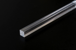 Barra Quadra Plexiglass Trasparente lato 10mm h 200cm
