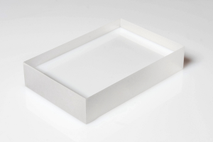 Blocco Plexiglass Colato Alta Qualità Trasparente spessore 30mm Formato: 100x60cm
