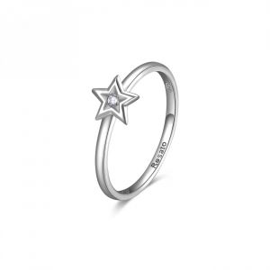 Anello stella Rosato Allegra in argento 925 e zircone RZA027D