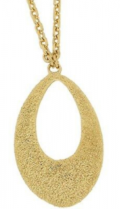 Collana donna Zoppini color oro con ciondolo glitterato  Q1625_0006