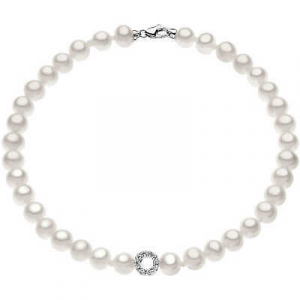 Bracciale donna  con perle e diamanti Comete Gioielli BRQ128