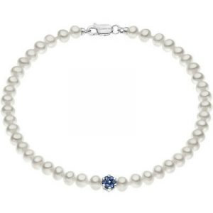 Bracciale donna  con perle e zaffiri Comete Gioielli BRQ148