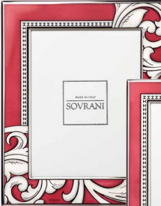 Sovrani cornice serigrafata Versaille con retro in legno foto  W1165