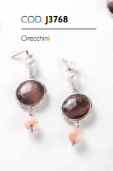 Orecchini donna Sovrani Cristal Magique con cristallo viola cod. J3768