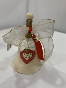 Campana in ceramica con decoro cuore Shan cod. N051.0