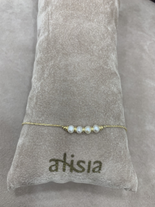 Alisia Bracciale donna argento 925  galvanica oro con perla AL3518-ORO