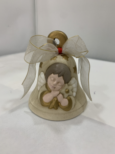 Campana in ceramica con decoro angelo Shan cod. N052.1