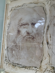 Quadro Acca in legno omaggio Leonardo da Vinci Uomo Vitruvio cod. QD.81 LD