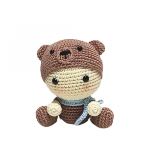 Amigurumi Baby Orsetto ad uncinetto 10x11 cm - Crochet by Patty