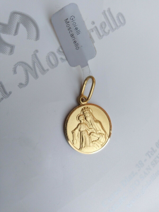 Madonna del Carmelo oro giallo 18 kt 750% Pendant yellow gold 18 kt 750% 12/20