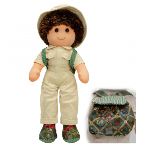 Bambolotto Esploratore Sulmona in stoffa imbottita alto 42 cm - My Doll