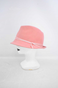 Wool Hat Pink With Bow Size