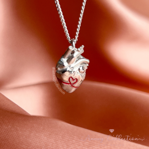 Collana Cuore Anatomico in Argento925