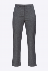 Pantalone Pulika in flanella grigio Pinko