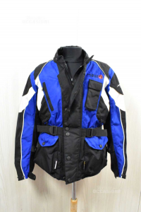 Jumpsuit Motorcycle Woman Motorcycle One Blue White Black Size.with Protections (defect Su Collar)