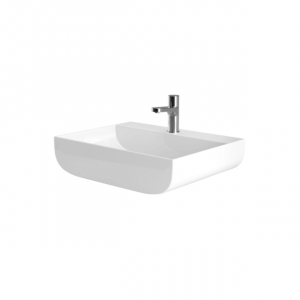 60×45 ceramic wall-hung washbasin with or without Leuca hole