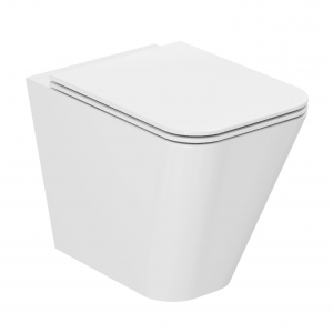 WC en céramique sur pied avec kit de fixation et siège - Build Collection