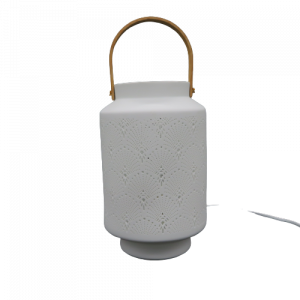 Mascagni lanterna ceramica bianca traforata 24cm