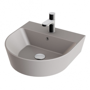 Wall-mounted washbasin with ceramic overflow - Forma Collection by Azzurra Ceramica