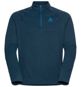 Odlo - MID LAYER 1/2 ZIP BESSO BLUE WING TEAL