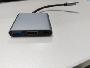 Adattatore USB-C: HDMI,USBA-C, - Grigio