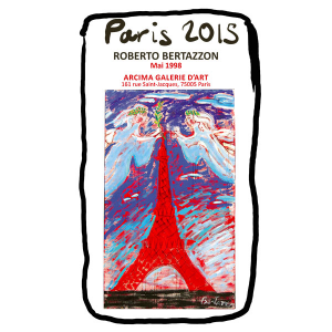 Paris 2015 di Roberto Bertazzon stampa su carta 60x100 cm