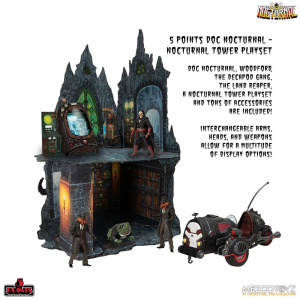 *PREORDER* Doc Nocturnal 5 Points: NOCTURNAL TOWER Playset by Mezco Toys