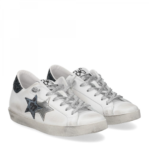 2Star Sneaker low 4020 bianco blu navy