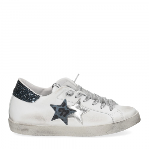 2Star Sneaker low 4020 bianco blu navy-2