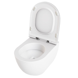 WC suspendu Easy Clean Comoda avec fixation rapide et siège