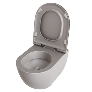 WC suspendu Easy Clean Comoda avec fixation rapide et siège
