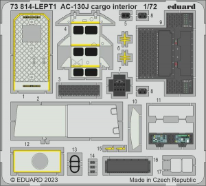 EDUARD 73814 - AC-130J Interno di carico per Zvezda